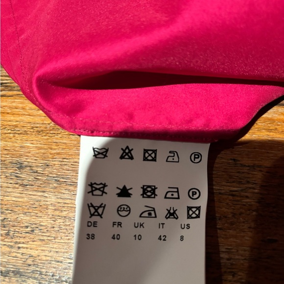 HUGO BOSS Fuschia Midi Dress with Belt - Picture 6 of 8